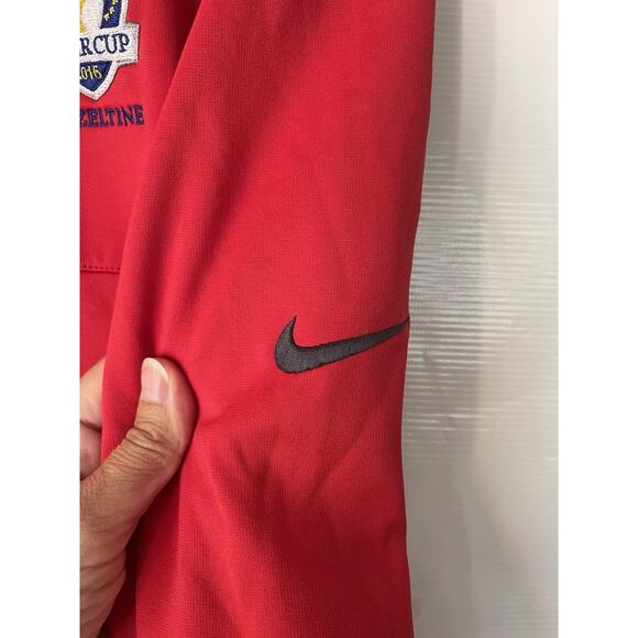 Nike Ryder Cup 2016 Hazeltine Therma Tour Performance 1/4 Zip Red Women's XL - Picture 5 of 10